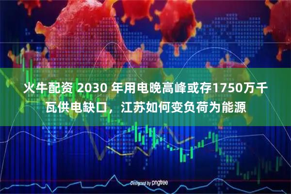 火牛配资 2030 年用电晚高峰或存1750万千瓦供电缺口，江苏如何变负荷为能源