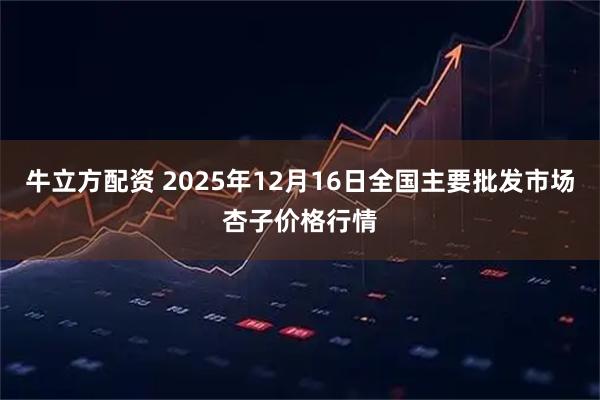 牛立方配资 2025年12月16日全国主要批发市场杏子价格行情